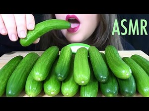 HEALTHY EATING ASMR Raw Veggie Platter [Cucumbers & Ranch] MOST Satisfying Crunchy Sounds EVER!