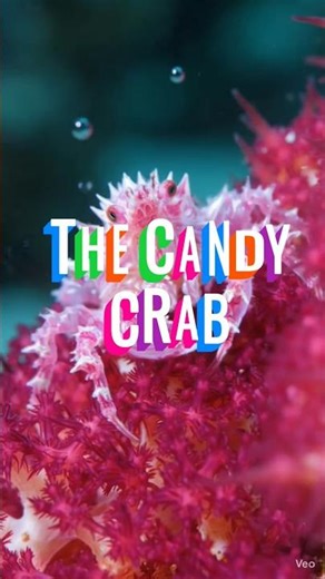 Candy Crab...The sweetest killer...#shorts #candycrab #marinelife