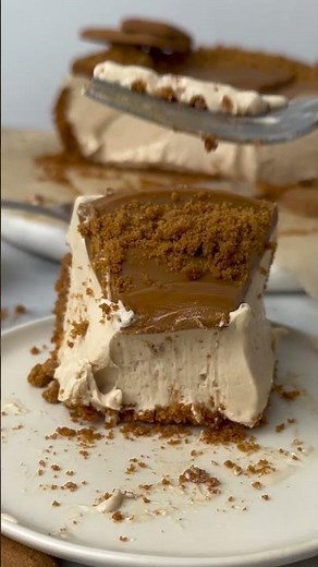 Creamy No Bake Vegan Biscoff Cheesecake (7 Ingredients!)