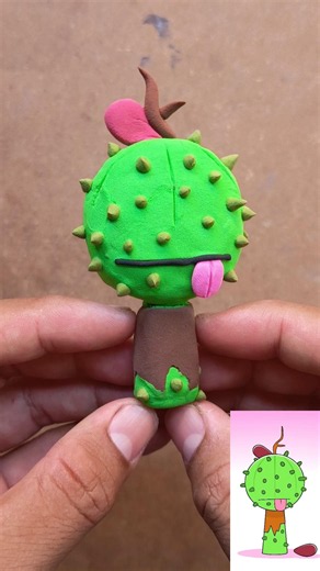 I Made Sprunki OC Spike the Cactus phase 3 #sprunki #incredibox #clay ‪@BananaPorridge‬
