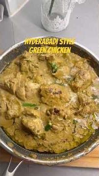 Hyderabadi style Green chicken Recipe 🍗|| shadiyon wala green chicken