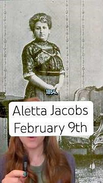 Aletta Jacobs #womenshistory #womeninmedicine #dutchhistory #birthcontrol #february9th