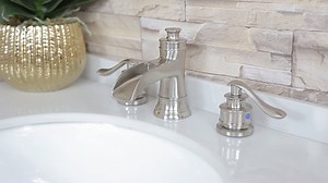 Watch Greenspring Waterfall Widespread Bathroom Faucet Dual handle on Amazon Live