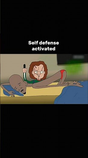 Self Defence: Activated 😂🥋 #shorts #animation