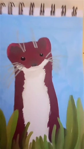 Today I drew a ferret, what should I draw Next? #ferret #art #acrylicmarker #drawing