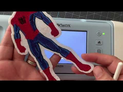 ScanNCutDX: Cutting out iron-on embroidery patches