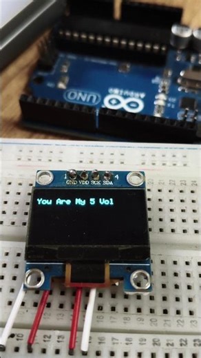 When 5V Falls in Love with GND ❤️ | Arduino OLED Animation#arduinoproject #animation #short