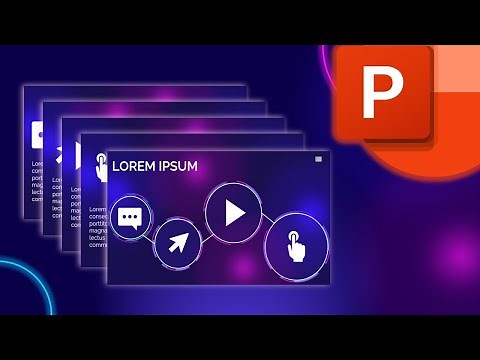 How to Create an Interactive PowerPoint Presentation with Links and a Neon Effect 🔥