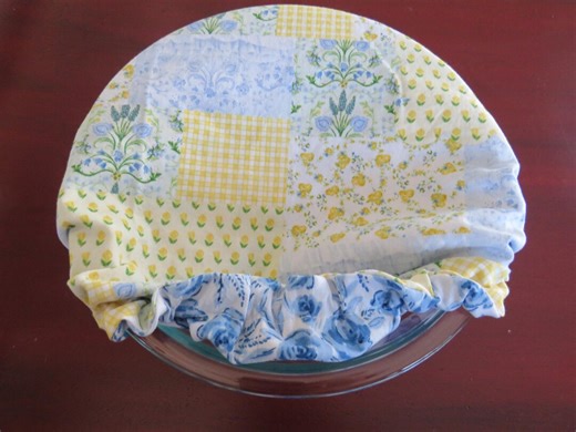 Kitchenaid Bowl Cover, Reversible Yellow and Blue Patchwork and Blue Rose Mixer Cover - Etsy