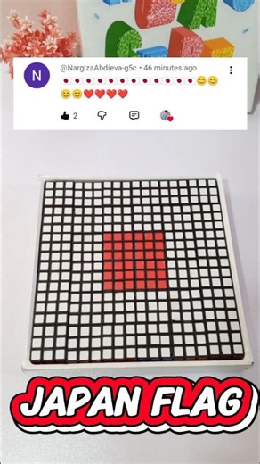 Making "Japan" Flag 🇯🇵 With Mosaic Rubik'sCube 🤯#shorts #japan #japanflag#flagjapan#trending #jperm
