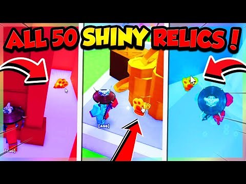 ALL 50 *SECRET* SHINY RELIC LOCATIONS in PET SIMULATOR 99!! (Roblox)
