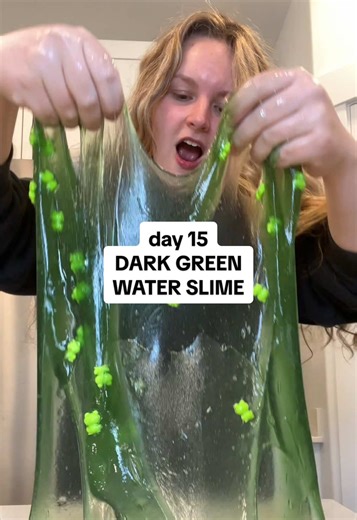 DIY Dark Green Water Slime Tutorial