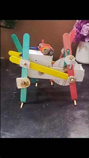 How I Made a Simple Walking Robot at Home 🤖 | DIY Cardboard Robot #Shorts