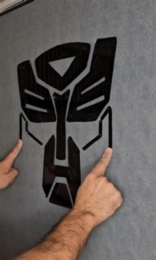 Transformers autobots logo two hands drawing #transformers #autobots #optimusprime #twohandsdrawing