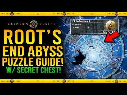 Crimson Desert - Root's End Abyss Complete Puzzle Guide w/ Secret Chest (Destruction I Abyss Gear)