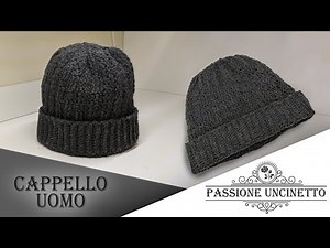 TUTORIAL: Cappello Uomo all'Uncinetto