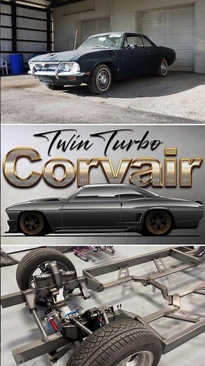 Twin Turbo 69 Chevrolet Corvair #classiccarstudio #69corvair #musclecars #classiccars
