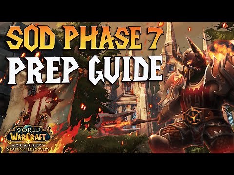 My SECRET SoD Phase 7 Prep Plans - Season of discovery