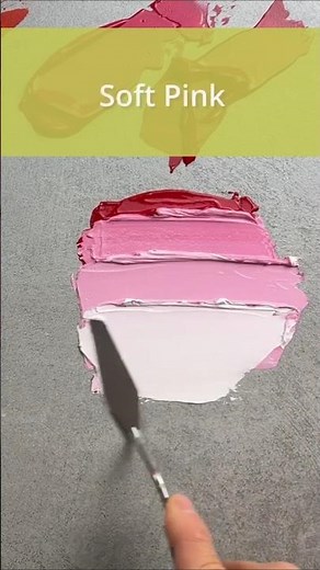 How to Mix Soft Pink Acrylic Paint | Alizarin Crimson + White