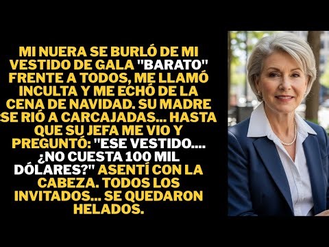 Mi nuera se burló de mi vestido "barato" delante de todos y me llamó ignorante... Así que yo...