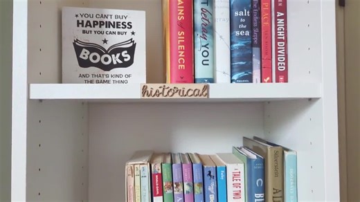 Bookshelf Labels - Shelf Decorations - Repositionable Book Cart Sign - Bookworm Gifts - Bookish Merch - Wooden Organizers - Billy Bookcase - Etsy