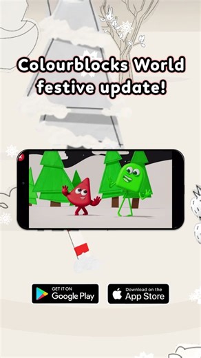 Colourblocks World is bursting with festive fun! ❄️ Colour Explorers...