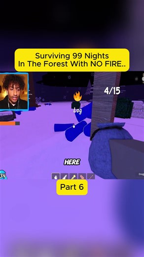 Surviving 99 Nights In The Forest Without Fire - Part 6
