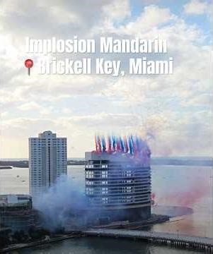 ¿Viste cómo un ícono de Miami desapareció en segundos? 🌆💥#implosion