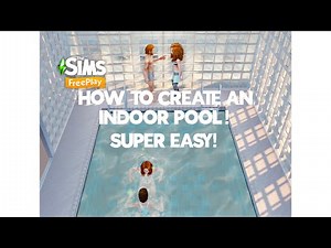 Sims FreePlay How to Create an Indoor Swimming Pool! Super Easy to do! 🩷 Subscriber Request! 🤩