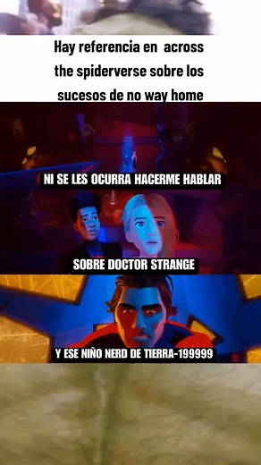 Referencia a los sucesos de no way home en across the spiderverse #marvel #milesmorales #ucm #spiderman #peterparker #ironman #info #hafey_info