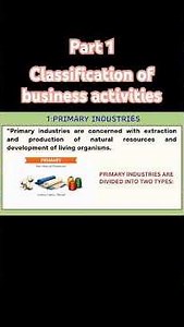 Classification of business activities #commercesubjectsof11thclass #businesseducation part 1