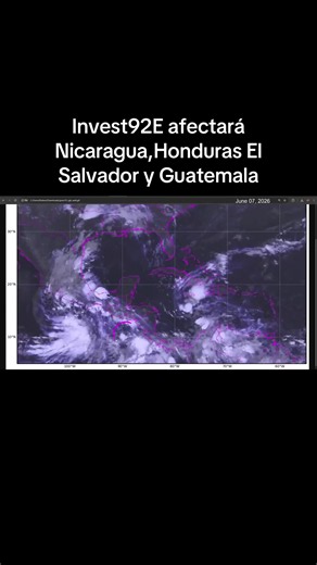 Invest92E afectará Nicaragua, Honduras, El Salvador y Guatemala