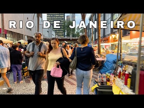 THE HEART OF RIO DE JANEIRO — BRAZIL WALKING TOUR【4K】🇧🇷