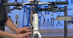 Brake Housing & Cable Installation: Upright Bars