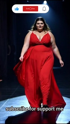 Red Dress, Bold Confidence | USA Plus Size Fashion Show ❤️