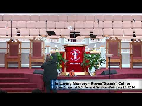 February 28, 2026 - UCMBC Funeral -Kevon "Spank" Collier