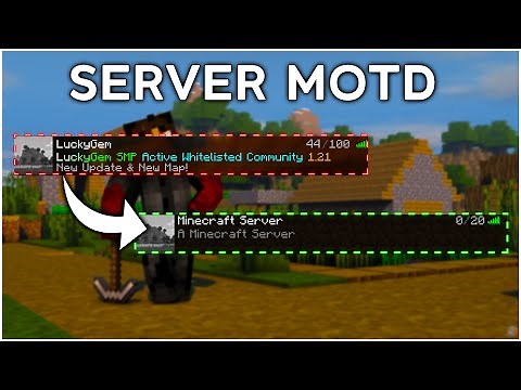 How To Make A Custom MOTD for Your Minecraft Server!
