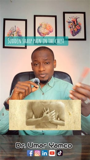 Precordial catch syndrome is a sharp pain that appears without warning on the left side of your chest, near your heart. It usually goes away within a few minutes.. | Umar Yahaya Ahmad