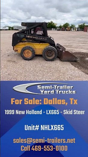 SOLD 1999 New Holland Skid steer LX665 -