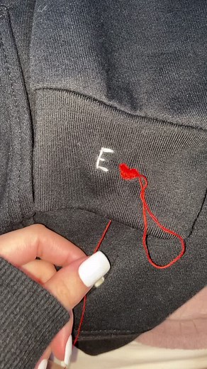 Embroidering Initials on Hoodies | Matching Initial Hoodies Tutorial