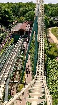 ダブルループ＆ダブルコークスクリューの古典的な王道回転コースター！ Python on-ride POV (乗車映像) / Efteling (オランダ)
