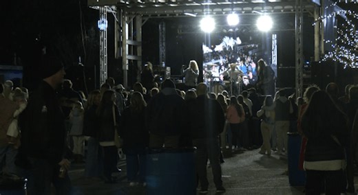 Downtown Fairhope lights up the sky during annual New Year’s Eve street party