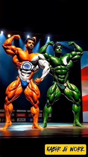 India ka body bildar vs pakistan ka body bildar #new #viral #funny #trending #shorts