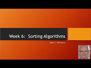 Java1-06 Sorting Algorithms and Big O - Demo1 - BubbleSort