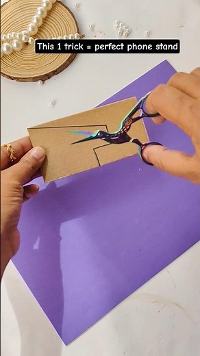 DIY Mobile Holder Using Cardboard | Easy & Budget-Friendly Phone Stand #ytshorts #shorts