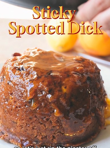 Delicious Spotted Dick Pudding Recipe with Golden Syrup
