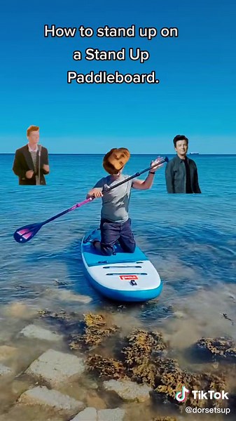 Standing Up on a Stand Up Paddleboard