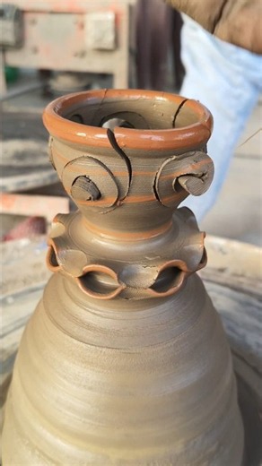 pottery with clay 🌸#shorts #viral #video #trending #pottery #clayart #like #love #music #india #usa