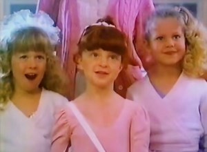 Candace Cameron, Emily Schulman, and Brandy Gold in a 1984 KFC commercial. | We Don't Wanna Grow Up Podcast