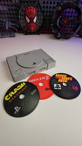 499K views · 6.9K reactions | 3D Printed Playstation 1 Console + 12 Game Coasters This model is so nostalgic  ️Model: makerworld ️Printed On @bambulab_official A1 淋Filament: @3dhojor_official 六‍ Designer: VarthDader ➡STL In BIO! #3dprinting #bambulab #playstation1 #retro #nostalgic #ps1 | GRM3D | Facebook